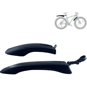 Fat Bike Fenders Front and Rear Mudguard Set for 20''/24''/26''×4.0 Inch Wide Tire Fenders