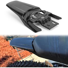 Rear Mudguard Protector for Electric Bike - PSLER Motorcycle Rear Mudguard Extender for Ebike Dirt Bike Light Bee S/X and Segway X160 / X260, ABS Plastic, Carbon Fiber Colour Splash Guards