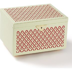 Vee Jewelry Box,Jewelry Storage Box,Jewelry Organizer,Gift Idea for Bracelets/Gold Jewelry/Necklaces(Green)