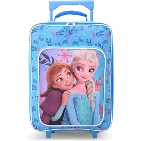 Fast Forward Frozen Girls Luggage 16" Soft Side Wheeled Pilot Case- Rolling Suitcase 16x12x5