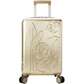 Disney Stitch With Surfboard Light Green 22" Rolling Luggage
