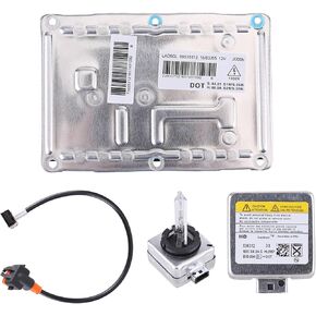 صابورة المصباح الأمامي مع Igniter & D1S Bulb LAD5GL 89035113 3D0907391B 6224F9 6237219 متوافق مع Cadillac CTS SRX لـ Dodge Charger 2005-2008 لـ Audi A4 S4 2004-2006