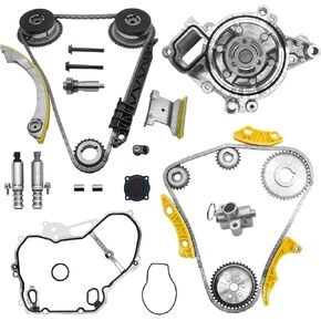 2.4 Timing Chain Kit w/Water Pump for Chevy Equinox Malibu for GMC Terrain 2011-2017,for Buick Regal Lacrosse Verano 2.2 2.4L Ecotec Timing Set w/VCT Selenoid Actuator Gear 94201S 12621505 90537632