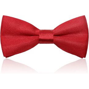 Boys Bow Tie, Solid Color Bow Ties for Boys Kids Toddler Girls Adjustable Pre-Tied Bowtie for School Party Wedding