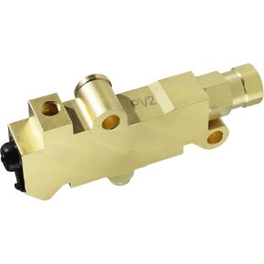 PV2 Brass Brake Proportioning Valve Disc/Drum 172-1353 Disc Front Drum Rear, Compatible with Chevy Ford GM Street Rod Classic Car and Truck, PV71