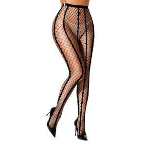 Sexy Striped Fishnets Stockings Tights Fishnet Stockings For Women Black Fishnets Womens