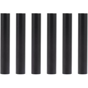 6pcs الأكمام الشمعة الثريا الحديد الأسود ، 3.93 × 0.62 بوصة بديل أحذية الحفر لقاعدة مصباح الثريا ، وتركيب سهل للتزيين المنزلي