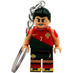 Custom Ronaldo Keychain – Portugal 2022 Jersey – Distinctive Block-Style Aesthetic – Ronaldo Stuff for Fans