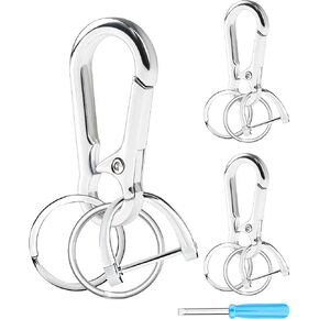 FIVEIZERO 13Pcs Keychain Kit, Key Ring and Keychain Clip, D Ring, Key Rings Bulk, Keychain Ring for Home Car Keys, Office in Kuwait