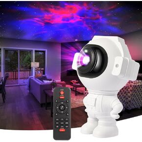 برامج عرض رائد الفضاء Galaxy ، جهاز عرض النجوم ، ضوء ليلي مع مؤقت وبعيد ، Galaxy Light for Room Decor