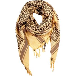 Vivian & Vincent Shemagh Desert Desert Darf Keffiyeh Cotton Darf Wrap للرجال والنساء