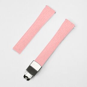 شاهد نطاقات - 20 مم 22 مم FKM Rubber Watch STRAP استبدال سريع الإصدار Watchband CTS Universal Watchstrap مع نسيج الفسيفساء للرجال والنساء (رمادي)