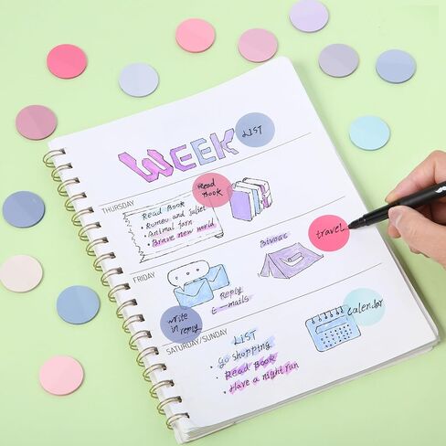 Mr. Pen- Transparent Sticky Note Set, 560Sheets, Colorful, Round Transparent Sticky Notes Set, Bible Sticky Notes Clear Sticky Notes Transparent, Bible Notes, Transparent Sticky Notes for Bible Study in Kuwait