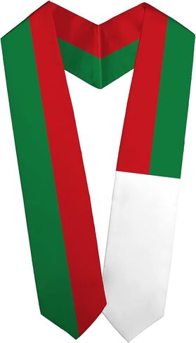 National Flag Graduation Stole Embroidery Sash for Study Aboard International Students Adult Unisex in Saudi Arabia