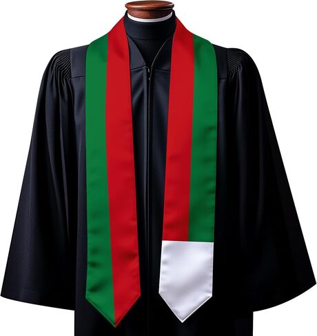 National Flag Graduation Stole Embroidery Sash for Study Aboard International Students Adult Unisex in Saudi Arabia