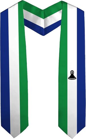 National Flag Graduation Stole Embroidery Sash for Study Aboard International Students Adult Unisex in Saudi Arabia