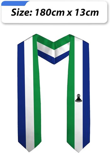 National Flag Graduation Stole Embroidery Sash for Study Aboard International Students Adult Unisex in Saudi Arabia