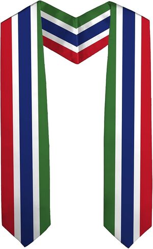 National Flag Graduation Stole Embroidery Sash for Study Aboard International Students Adult Unisex in Kuwait