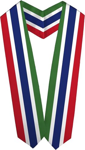 National Flag Graduation Stole Embroidery Sash for Study Aboard International Students Adult Unisex in Kuwait