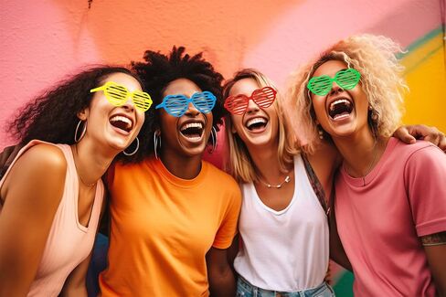 80s نظارات مصراع نيون 6pcs 90s الرجعية على الطراز البلاستيكي حفلة زنزانة تفضل الديسكو للنساء الأزياء الهالوين in Kuwait