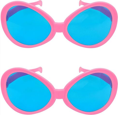 2 Pcs Giant Plastic Sunglasses, Jumbo Clown Funny Sunglasses for Party Costume Cosplay Accessories in Saudi Arabia