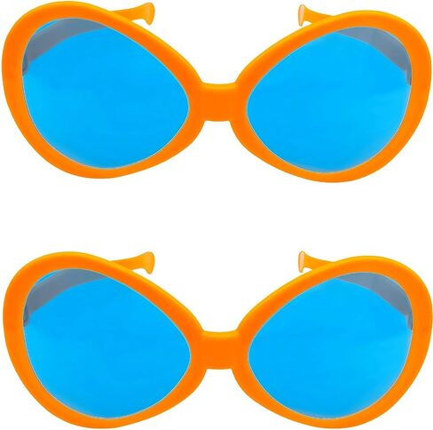 2 Pcs Giant Plastic Sunglasses, Jumbo Clown Funny Sunglasses for Party Costume Cosplay Accessories in Saudi Arabia