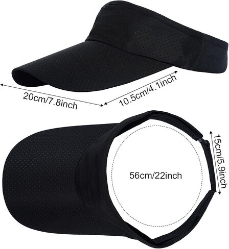 Choyaxo 3pcs Sun Visor Hats UV Protection Beach Hats Golf Caps للرجال in Kuwait