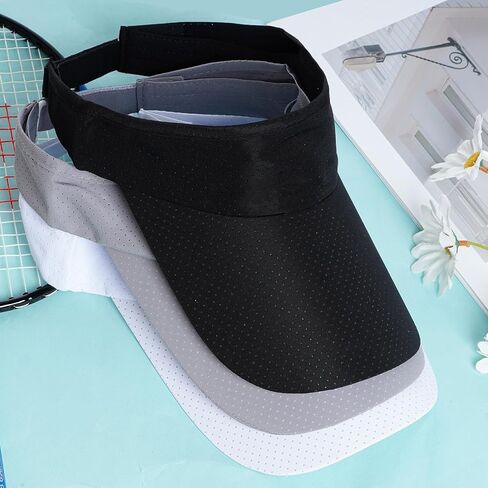 Choyaxo 3pcs Sun Visor Hats UV Protection Beach Hats Golf Caps للرجال in Kuwait