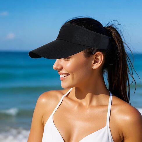Choyaxo 3pcs Sun Visor Hats UV Protection Beach Hats Golf Caps للرجال in Kuwait