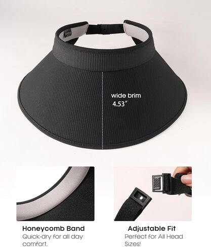 FURTALK Sun Hats for Women Sun Visor Hat UV Protection Wide Brim Summer Beach Hats in Saudi Arabia