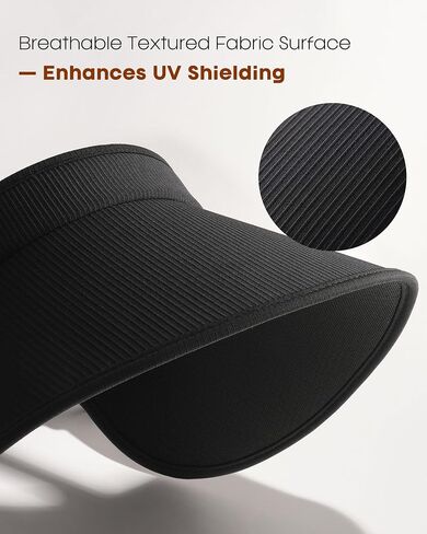 FURTALK Sun Hats for Women Sun Visor Hat UV Protection Wide Brim Summer Beach Hats in Saudi Arabia