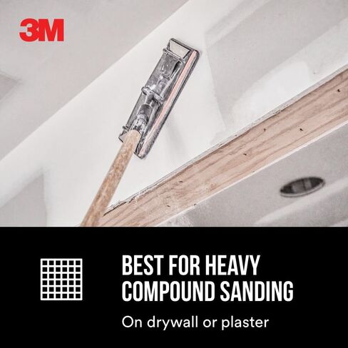 3M Pro-Pak Drywall Sanding Paper, 25 Sheets, 120 Grit, 4.2 in x 11.25 in | Pre-Cut Sheet, Fit Most Drywall Sanding Tools, Heavy-Duty Paper Backing, Resist Tearing (99430) in Kuwait