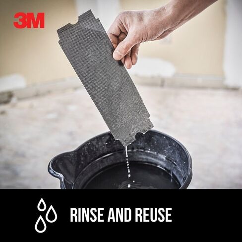 3M Pro-Pak Drywall Sanding Paper, 25 Sheets, 120 Grit, 4.2 in x 11.25 in | Pre-Cut Sheet, Fit Most Drywall Sanding Tools, Heavy-Duty Paper Backing, Resist Tearing (99430) in Kuwait