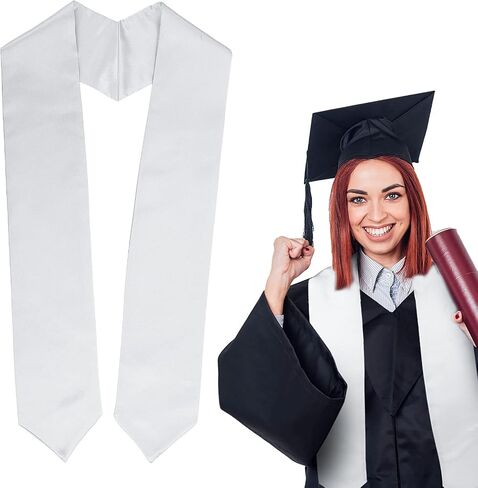 Unisex Graduation Stole Plain Graduation Sash 2025 Honor Stole for School/Church Ceremony 60" in Kuwait