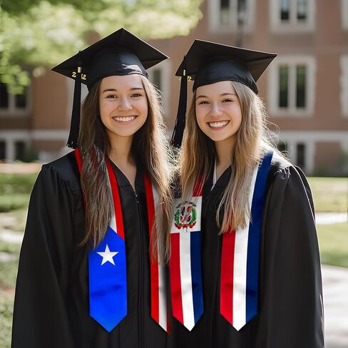 Graduation Sash, Flag Graduation Stole for International Students 72 Inches in Saudi Arabia