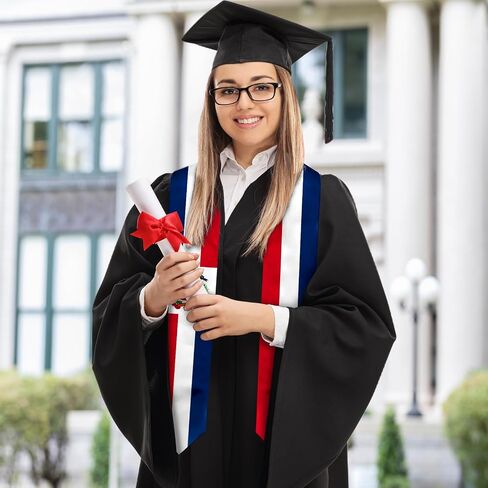 Graduation Sash, Flag Graduation Stole for International Students 72 Inches in Saudi Arabia