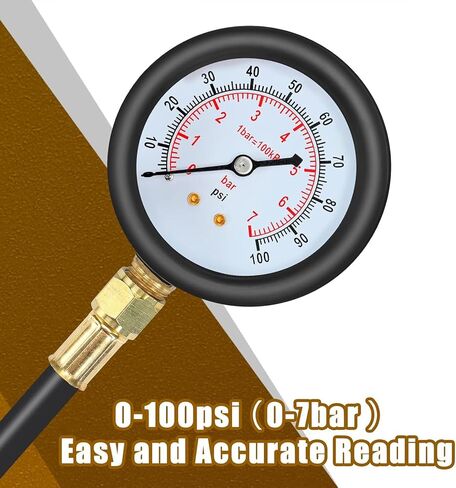 0-140PSI Fuel Injector Injection Pump Pressure Tester Gauge Kit Fuel Pressure Tester Kit Car Tools in Saudi Arabia