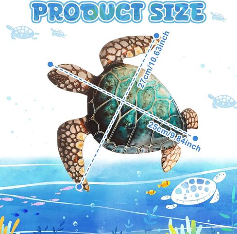 3 Pcs Summer Coastal Wall Decor Beach Wall Art Blue Sea Turtle Surfboard Seahorse Starfish Seashell Conches Crabs Sea Life Decor for Bathroom Bedroom Home (Sand Dollar Style) in Saudi Arabia