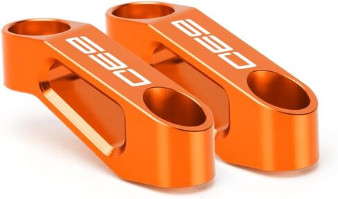 Compatible with K.T.M 690 SMC R 690 Enduro R 690 DUKE Any year Motorcycle Rearview Mirror Risers Extenders 690 Accessories (orange) in Saudi Arabia