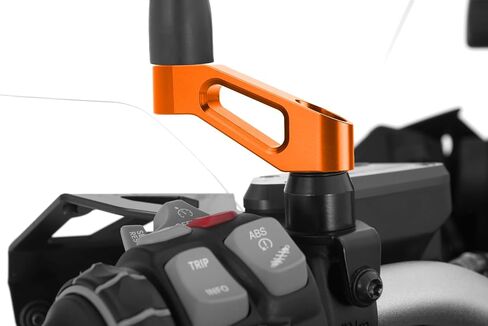 Compatible with K.T.M 690 SMC R 690 Enduro R 690 DUKE Any year Motorcycle Rearview Mirror Risers Extenders 690 Accessories (orange) in Saudi Arabia