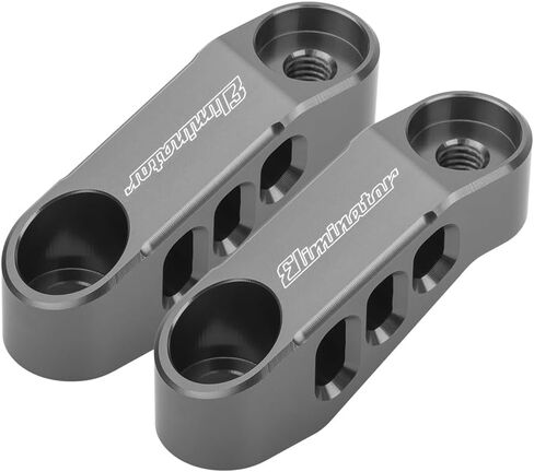 Universal Motorcycle Mirror Extender Brackets For Eliminator 600/Eliminator 400/Eliminator 450/Eliminator 400 SE/Eliminator 500/Eliminator 500 SE Accessories (Black) in Saudi Arabia