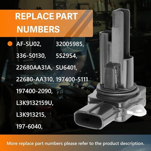 Mass Air Flow Sensor MAF Compatible with Toyota Camry 07-17, Corolla 09-18, RAV4 06-18, Sienna,Avalon,Fit for Lexus ES350,RX350,Scion IQ,tC,xB Replace #22204-0H010,222040V010 in Kuwait