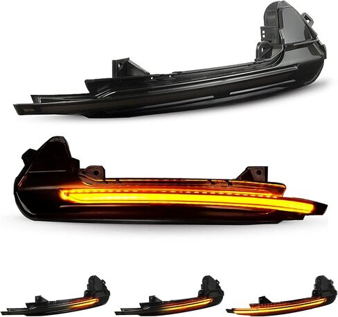 D-Lumina Sequential LED Side Mirror Lights Lights Lens Smoked Lens for FO-RD Explorer 2011-2019 ، مصباح مرآة مؤشر ديناميكي ، حزمة من 2 in Kuwait