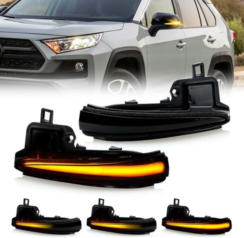 D-Lumina Sequential LED Side Mirror Turn Signal Lights Smoked Lens for Fo-rd Explorer 2011-2019, Dynamic Indicator Mirror Marker Blinker Light Lamp, Pack of 2 in Kuwait