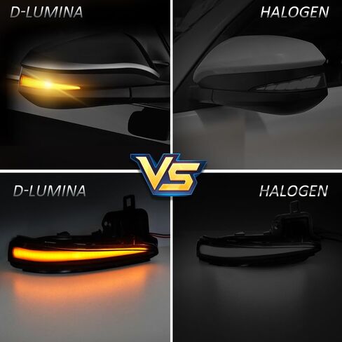 D-Lumina Sequential LED Side Mirror Turn Signal Lights Smoked Lens for Fo-rd Explorer 2011-2019, Dynamic Indicator Mirror Marker Blinker Light Lamp, Pack of 2 in Kuwait