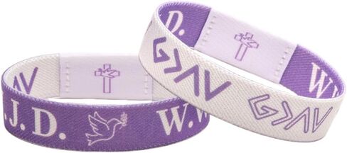 WWJD Bracelets Set, Daily Bible Verse Bracelet for Men Women, What Would Jesus Do Bracelets Christian Scripture Scan Religious Wristbands for Fundraisers in Saudi Arabia