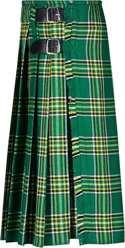 Traditional Irish Green Tartan 5 Yard Kilt Highlander Dress Kilt for Men's Scotland Scottish Kilt in Saudi Arabia