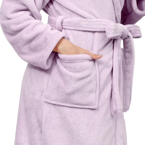 Plush Soft Robes for Women, Premium Fleece Womens Robe Cozy Warm Bathrobe in Saudi Arabia