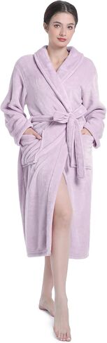 Plush Soft Robes for Women, Premium Fleece Womens Robe Cozy Warm Bathrobe in Saudi Arabia