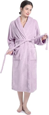Plush Soft Robes for Women, Premium Fleece Womens Robe Cozy Warm Bathrobe in Saudi Arabia